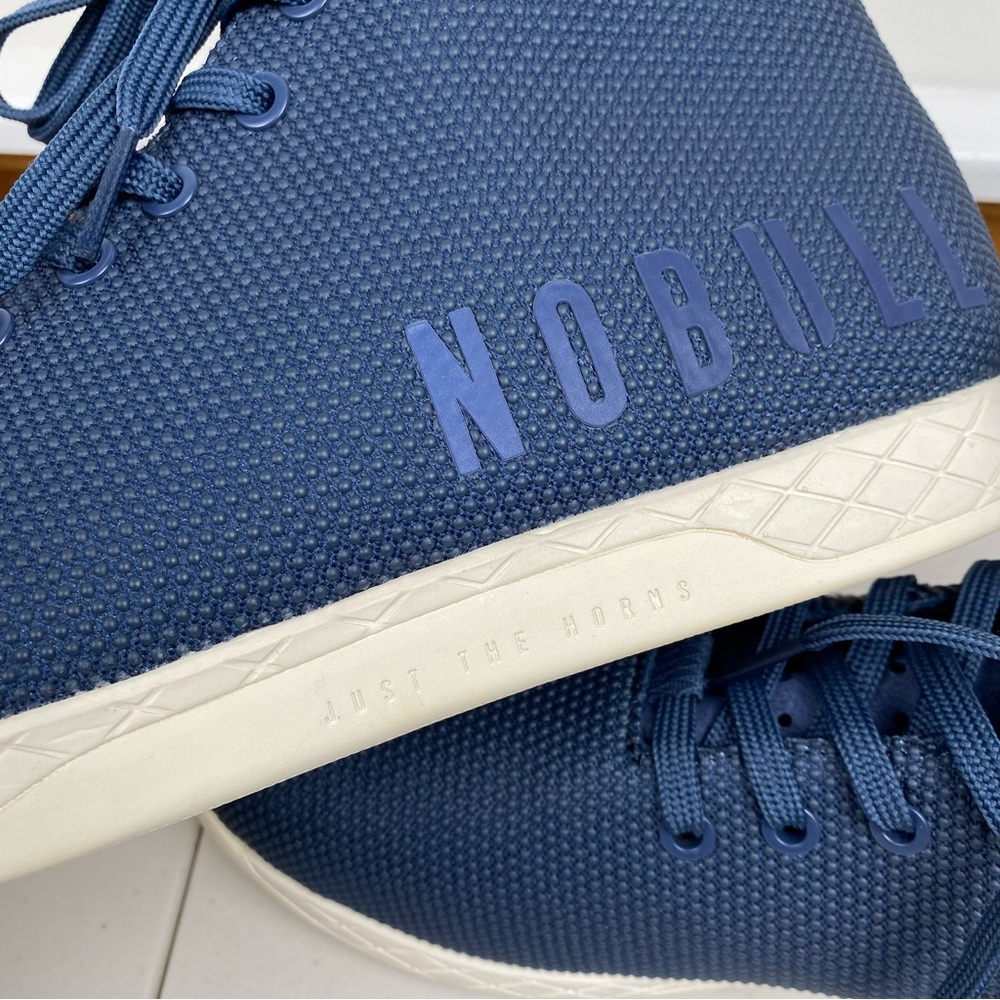 SOLD NEW NoBull High-Top Navy Trainer sneakers men’s 12 women’s 13.5 - Picture 13 of 15
